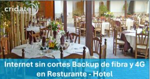 Lee más sobre el artículo Internet sin cortes Backup de fibra y 4G en Resturante – Hotel